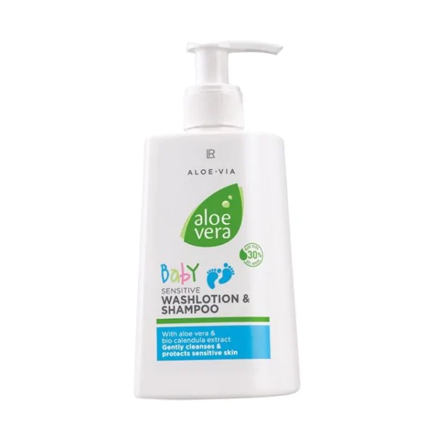 Aloe Vera Baby Jemná Mycí Emulze a Šampon 250ml 0